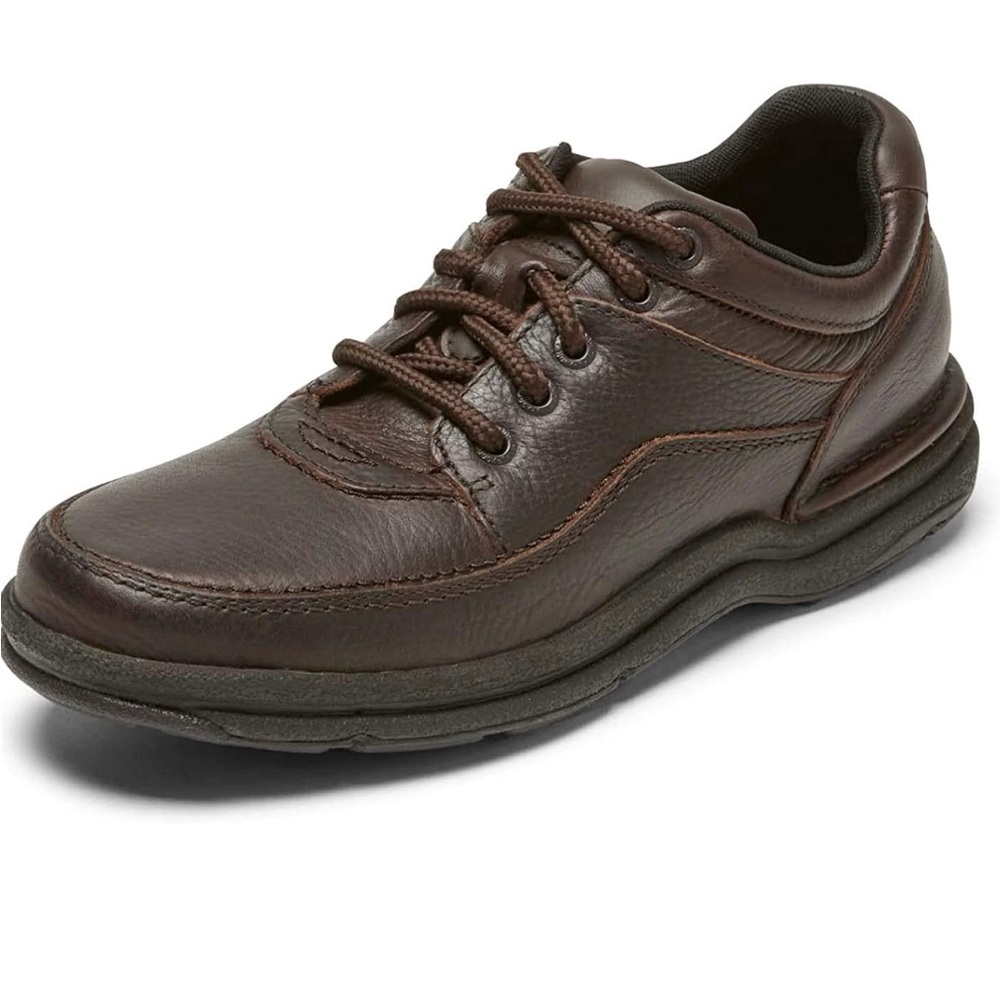 Rockport Men's World Tour Classic Walking Shoe, Size 8.5W, Chocolate Brown